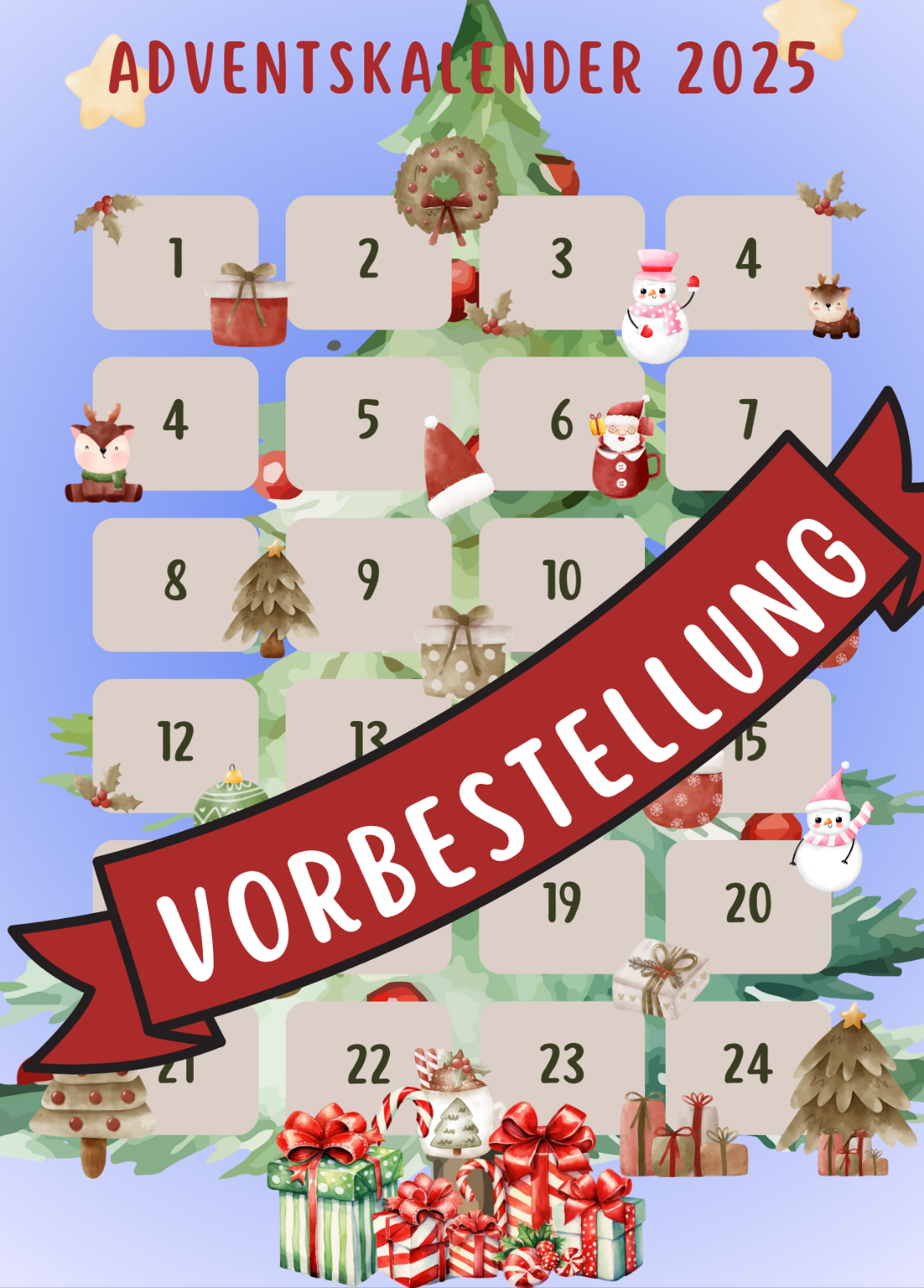 HANDMADE Adventskalender Budgeting 2025 Versand erfolgt ab Anfang/Mitte November