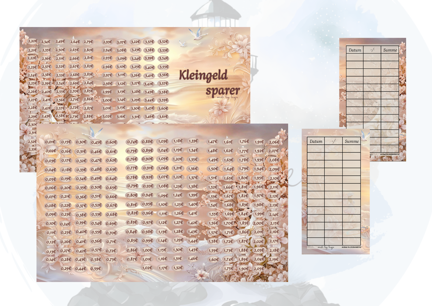 Kleingeld Sparer Challenge – kreative Sparchallenge zum Kleingeld sparen | Budget Binder Sparspiel