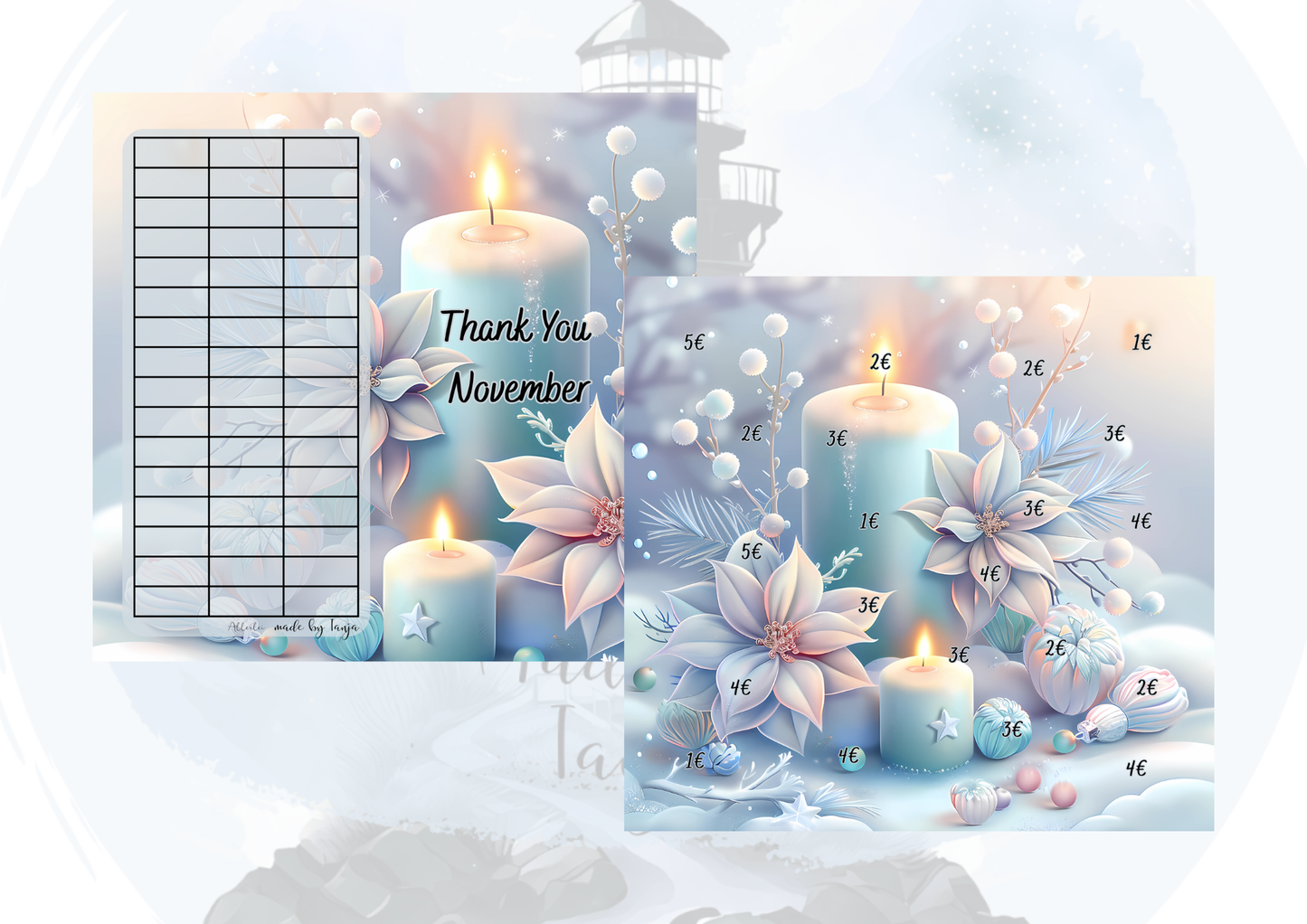 Monatsfreebies Doppelklappkarten