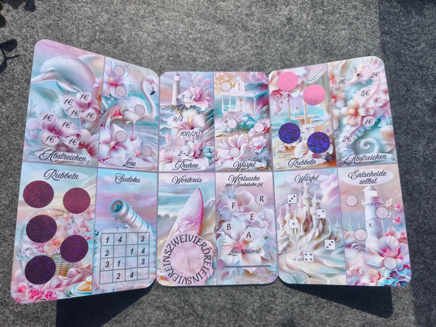 Ein farbenfrohes Jahr Jahreschallenge A6 im Klappkarten Format