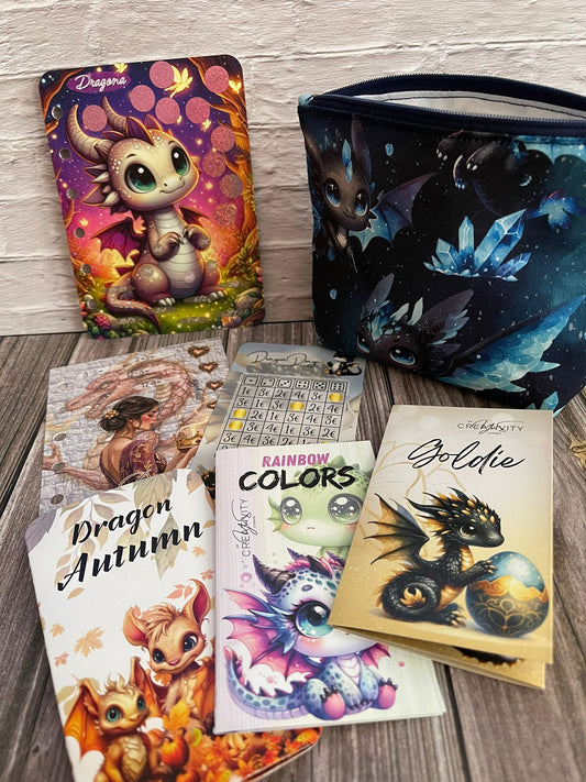 A6 und A7 Drachentaschen in Zusammenarbeit mit Yvis-Creativity-Corner