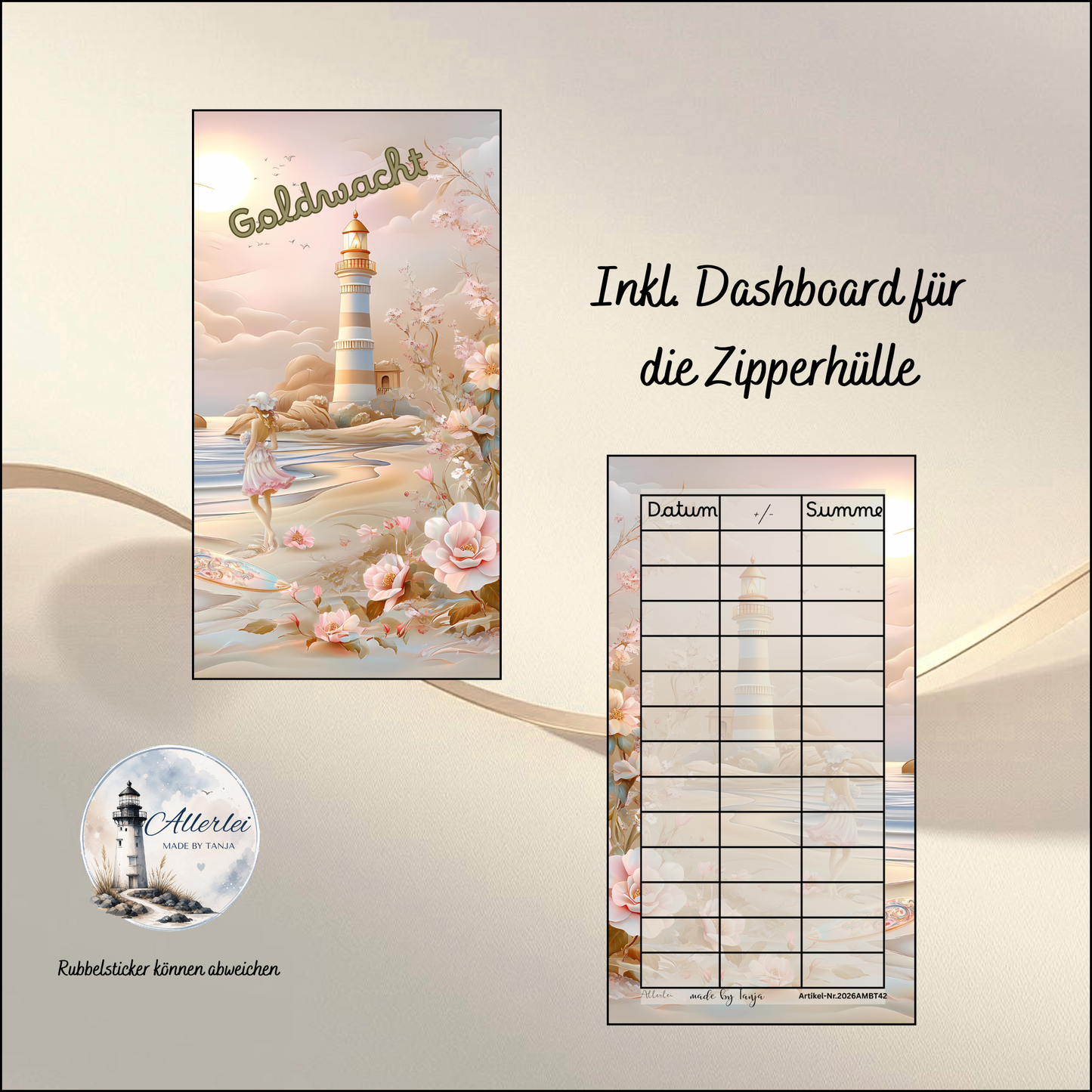 Goldwacht Sparchallenge – kreative Sparchallenge mit Rubbelfeldern, Würfeln & Losen | Budget Binder | inkl. Dashboard