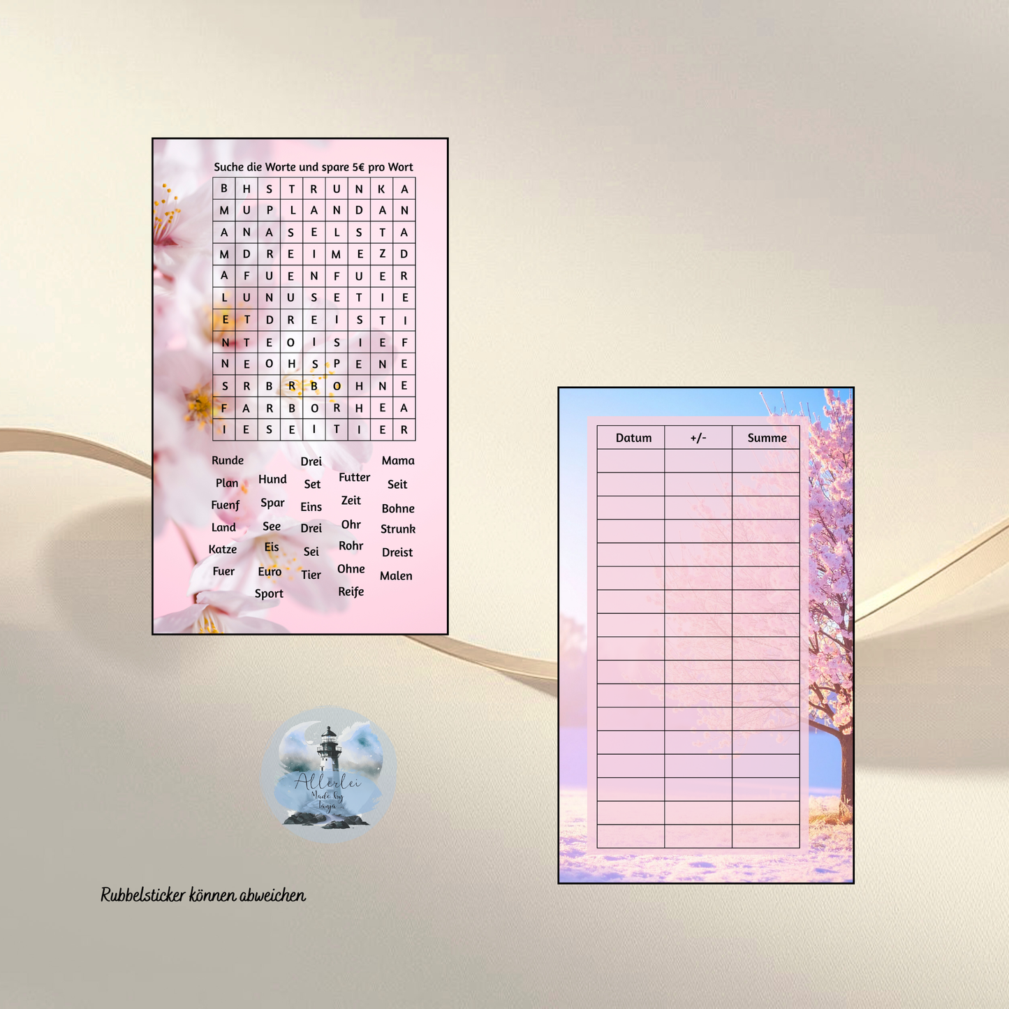 „Sparblüten“ – Das ultimative XXL-Spar-Set (12 Challenges & 7 Tracker)