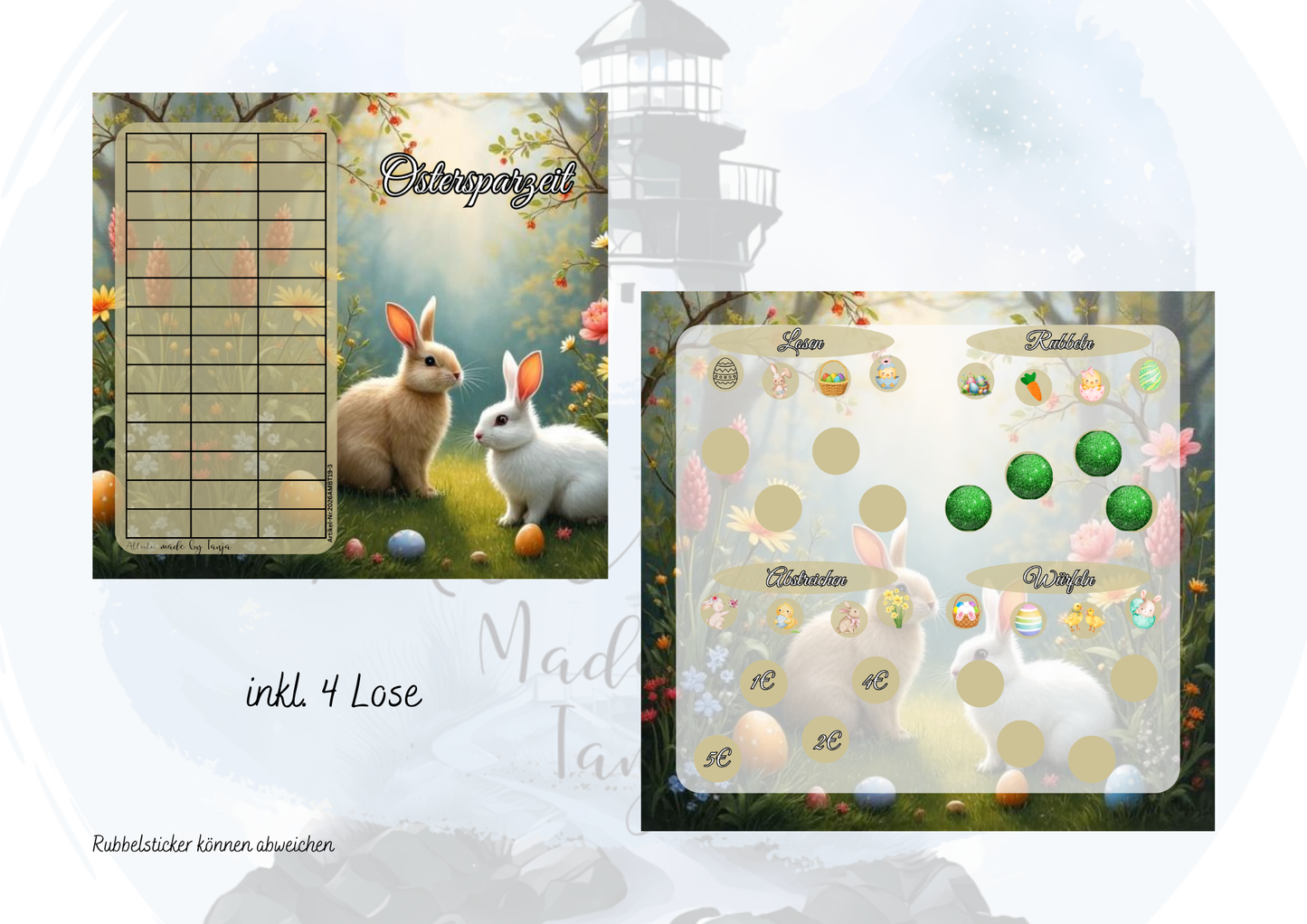 Ostersparzeit, das Sparset – spielerisch sparen zu Ostern