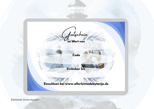 Das perfekte Geschenk: Allerlei made by Tanja -Gutschein für Sparfüchse & Planer-Liebhaber