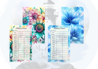 Sinking Funds Tracker – Budget Dashboard oder zum Einheften für Binder | wiederverwendbar | 4 Designs | Sparübersicht