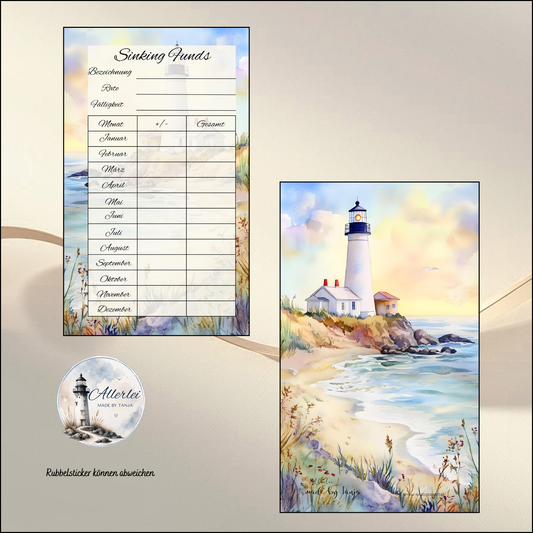 Sinking Funds Tracker – Budget Dashboard oder zum Einheften für Binder | wiederverwendbar | 4 Designs | Sparübersicht