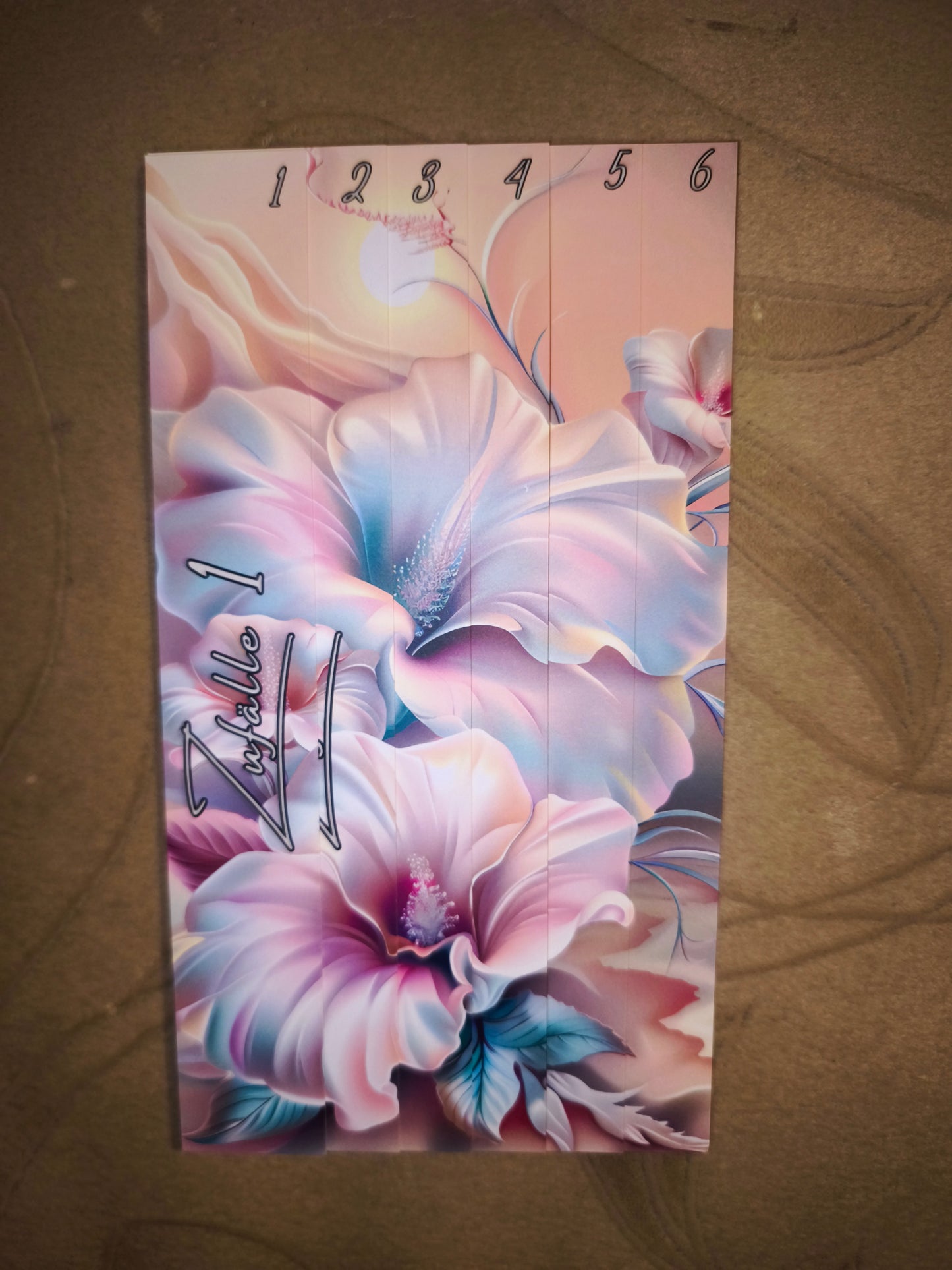 6er Zufallsregister in zwei Designs A6