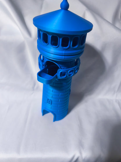 🏰 3D-gedruckter Würfelturm mit LED-Beleuchtung & Challengebox