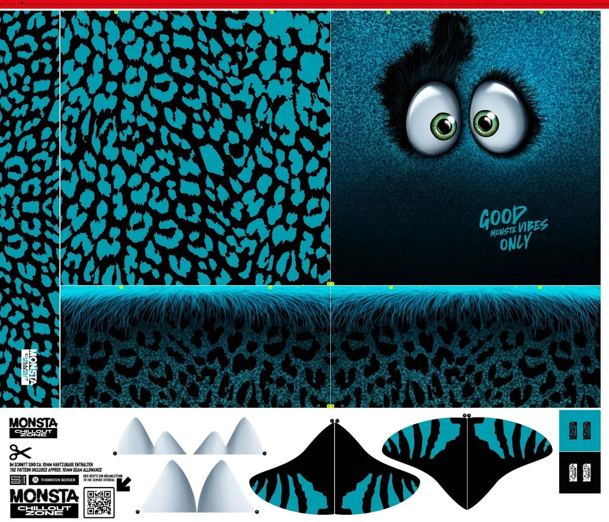 Monster Kissenpanel – Nähe dein eigenes Kuschelmonster