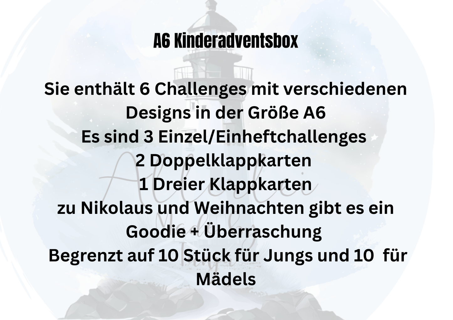 A6 Kinderadventsbox mit Kleinen Beträgen - 6 Challenges und Goodies BITTE EINZELN KAUFEN✨