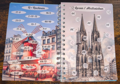 ✈️ Sparbuch A6 „Sparend zum Traumurlaub“ – Step by Step dem Urlaub näher 🌴