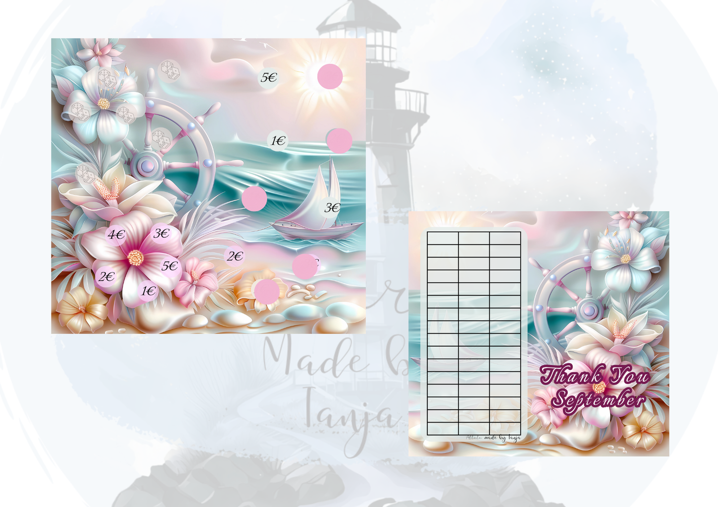 Monatsfreebies Doppelklappkarten