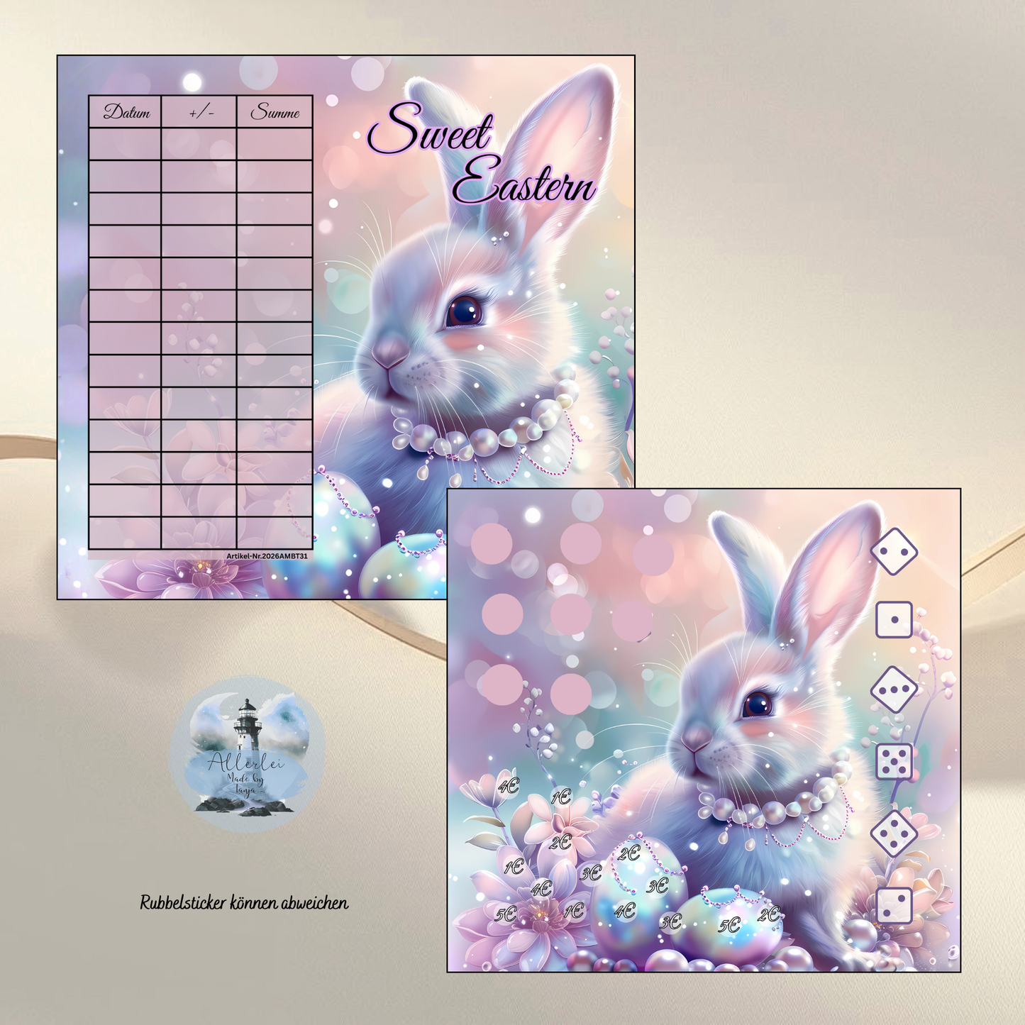 Oster Sparchallenge „Sweet Eastern“ – Sparchallenge mit Rubbelfeldern & Würfelchallenge