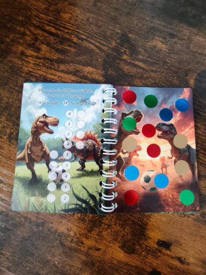 A7 Kinder Sparbuch – Sparchallenge für Mädchen & Jungen | Würfel, Rubbel, Bingo & Sparweg | ca. 160€ Sparziel