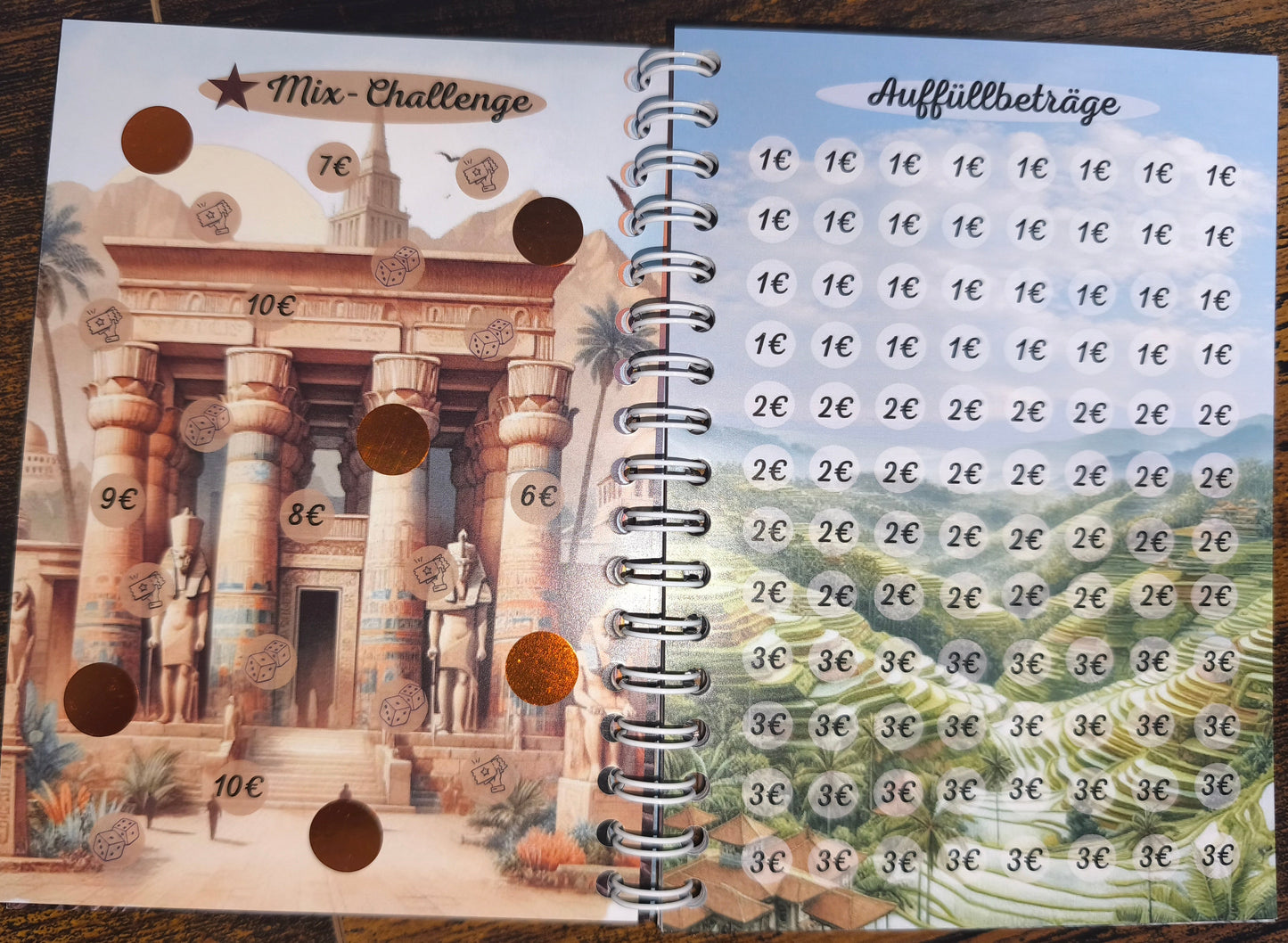 ✈️ Sparbuch A6 „Sparend zum Traumurlaub“ – Step by Step dem Urlaub näher 🌴