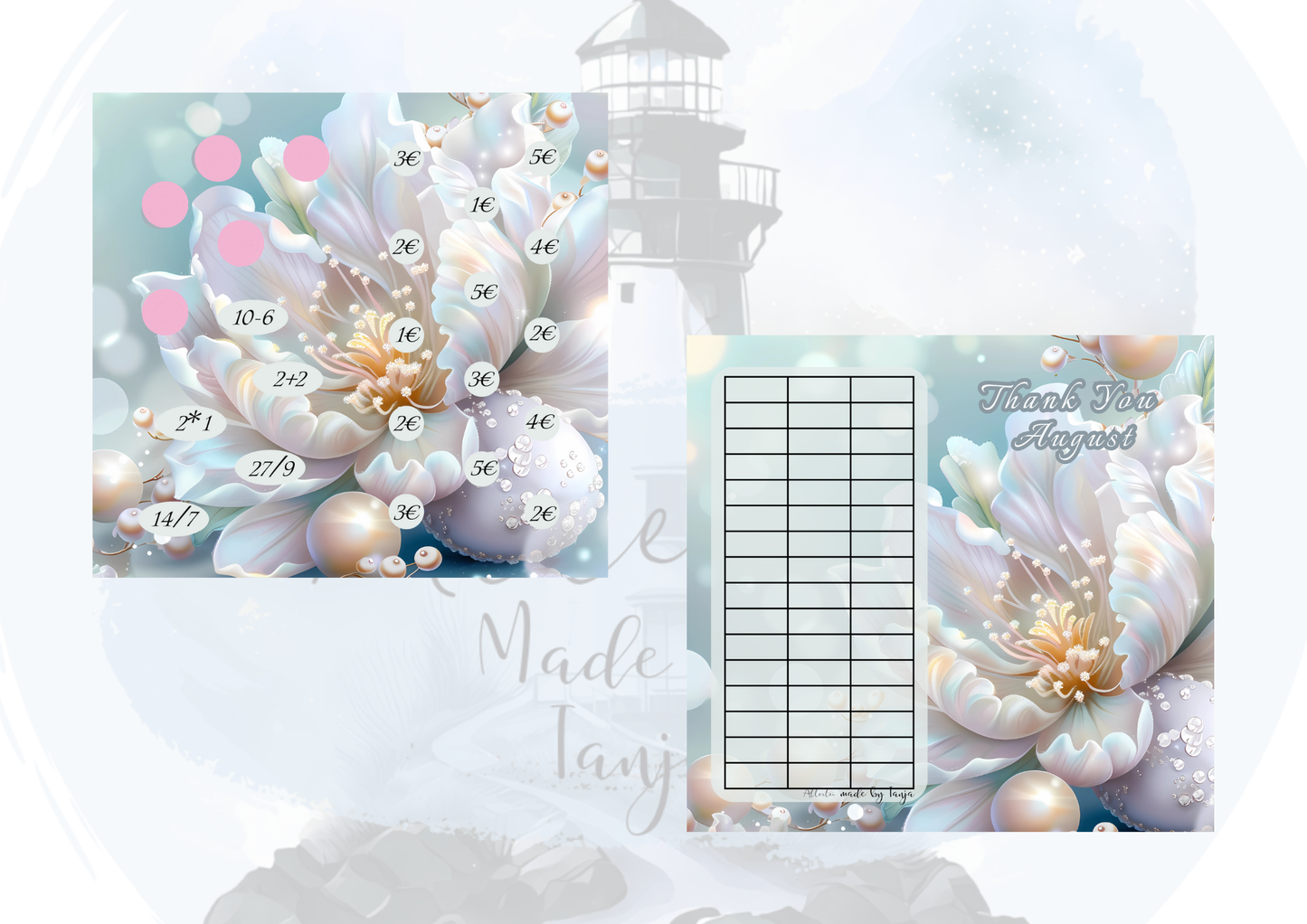 Monatsfreebies Doppelklappkarten