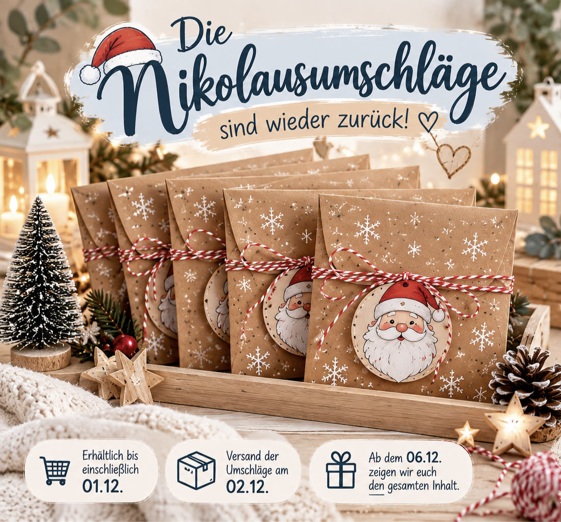 Nikolausumschlag mit 5 Challenges | Einheftchallenges & Klappkarten Vorverkauf bis 1.12.