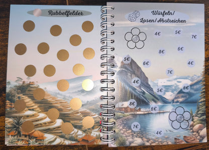 ✈️ Sparbuch A6 „Sparend zum Traumurlaub“ – Step by Step dem Urlaub näher 🌴