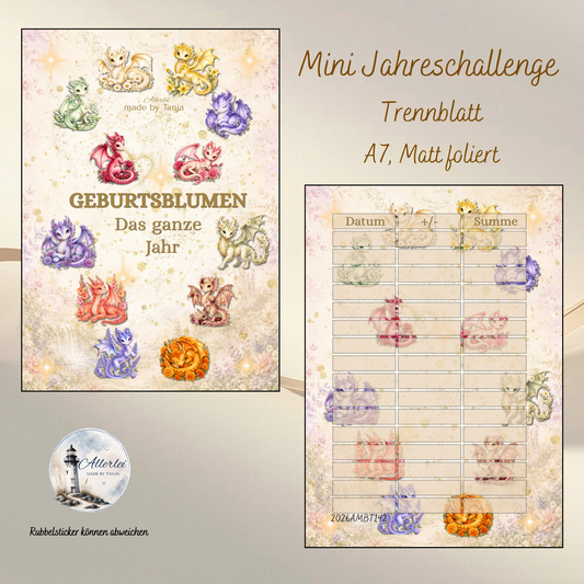 Mini-Jahreschallenge – Geburtstagsblumen A7