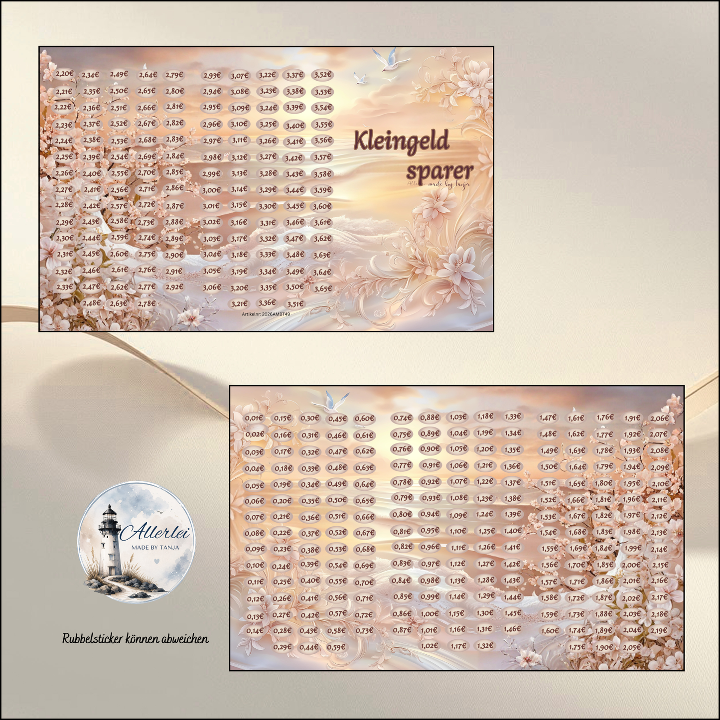 Kleingeld Sparer Challenge – kreative Sparchallenge zum Kleingeld sparen | Budget Binder Sparspiel