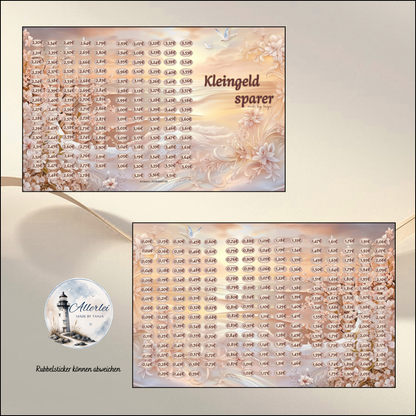Kleingeld Sparer Challenge – kreative Sparchallenge zum Kleingeld sparen | Budget Binder Sparspiel