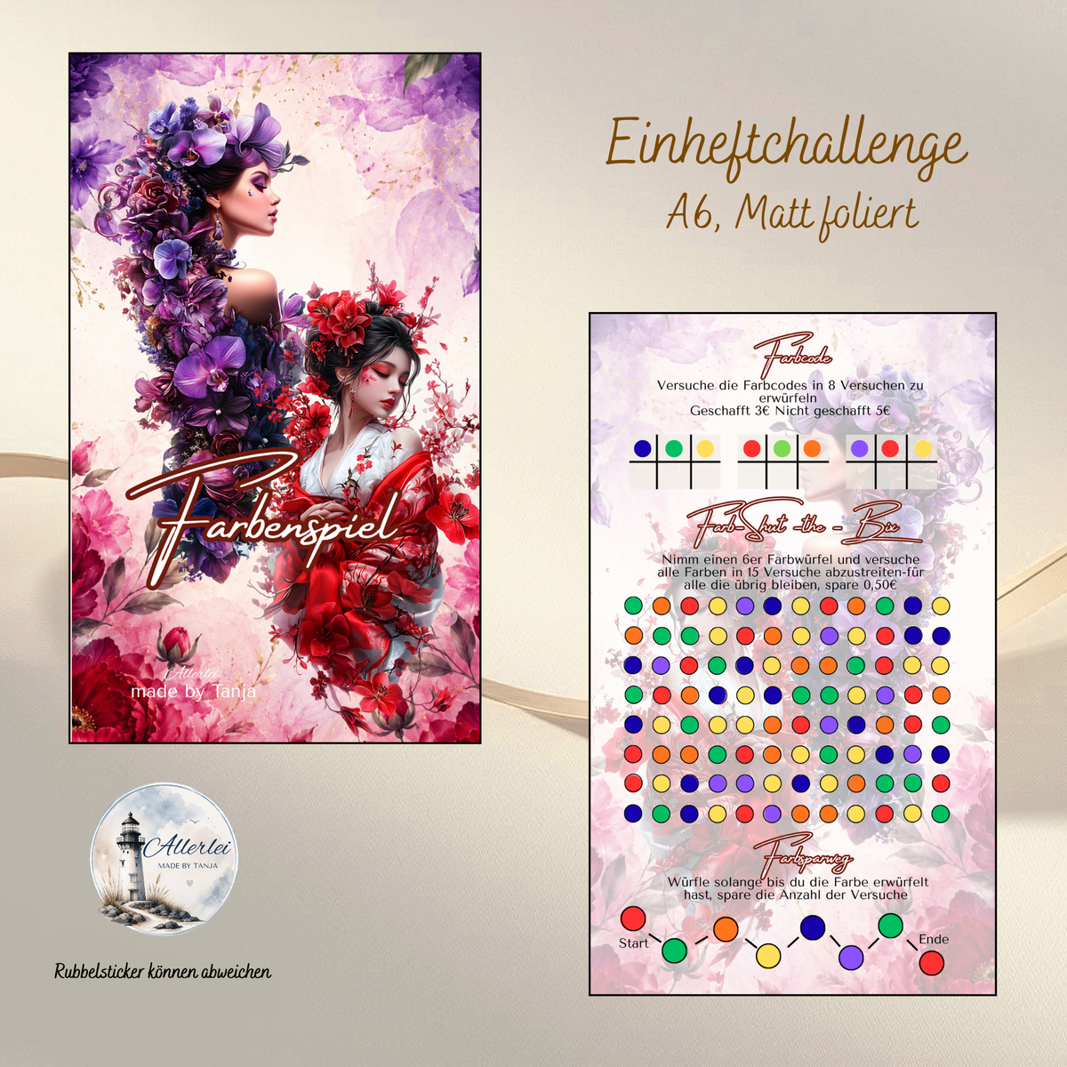 Farbenspiel – Sparchallenge A6