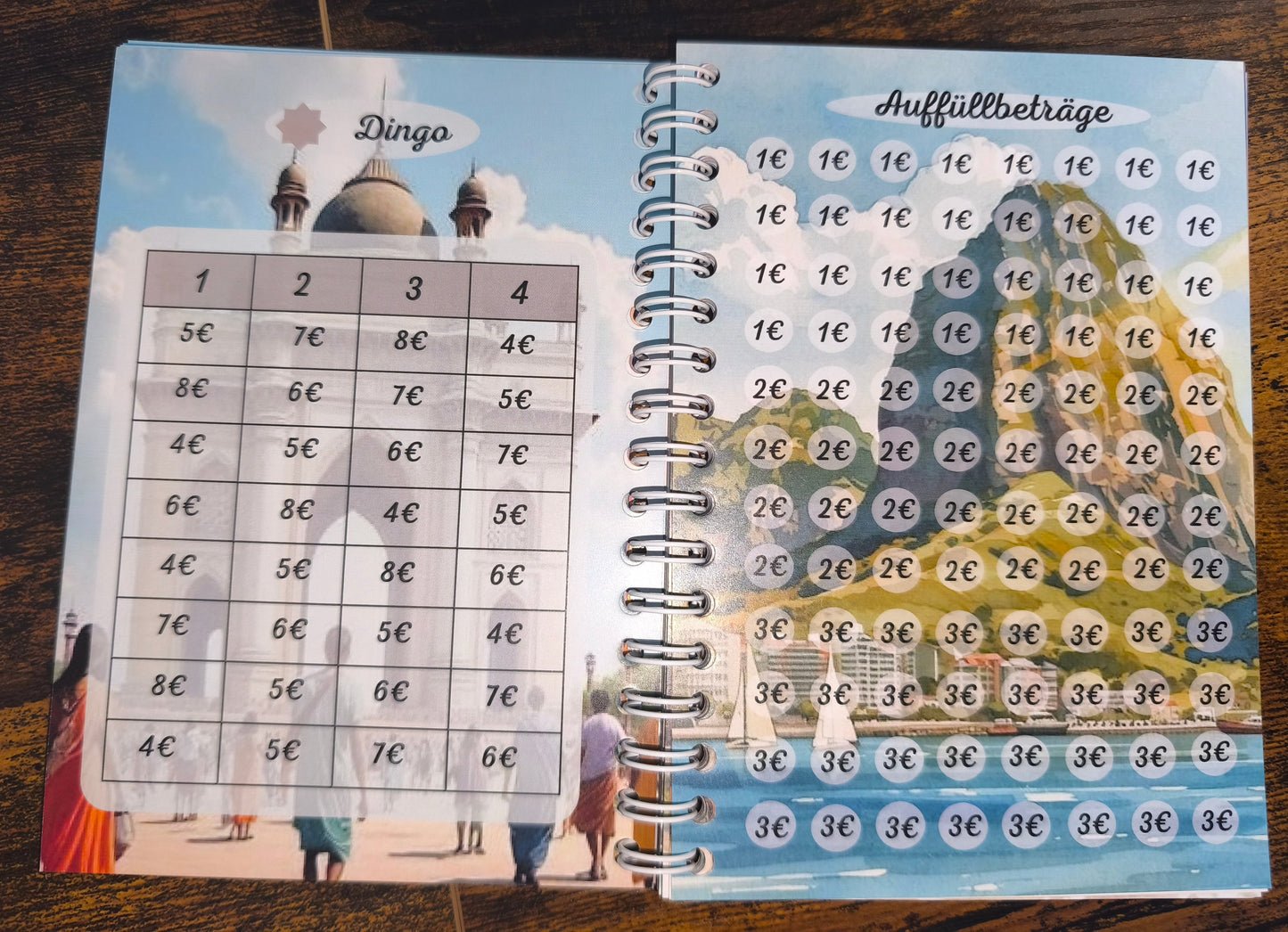 ✈️ Sparbuch A6 „Sparend zum Traumurlaub“ – Step by Step dem Urlaub näher 🌴