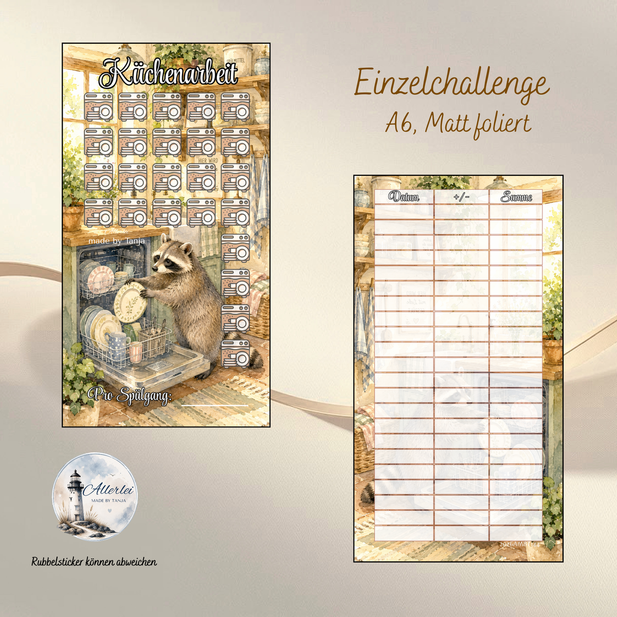 Einzelchallenge Küchenarbeit