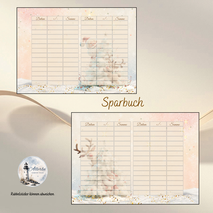 Santa und seine Helfer – weihnachtliche Sparbuch